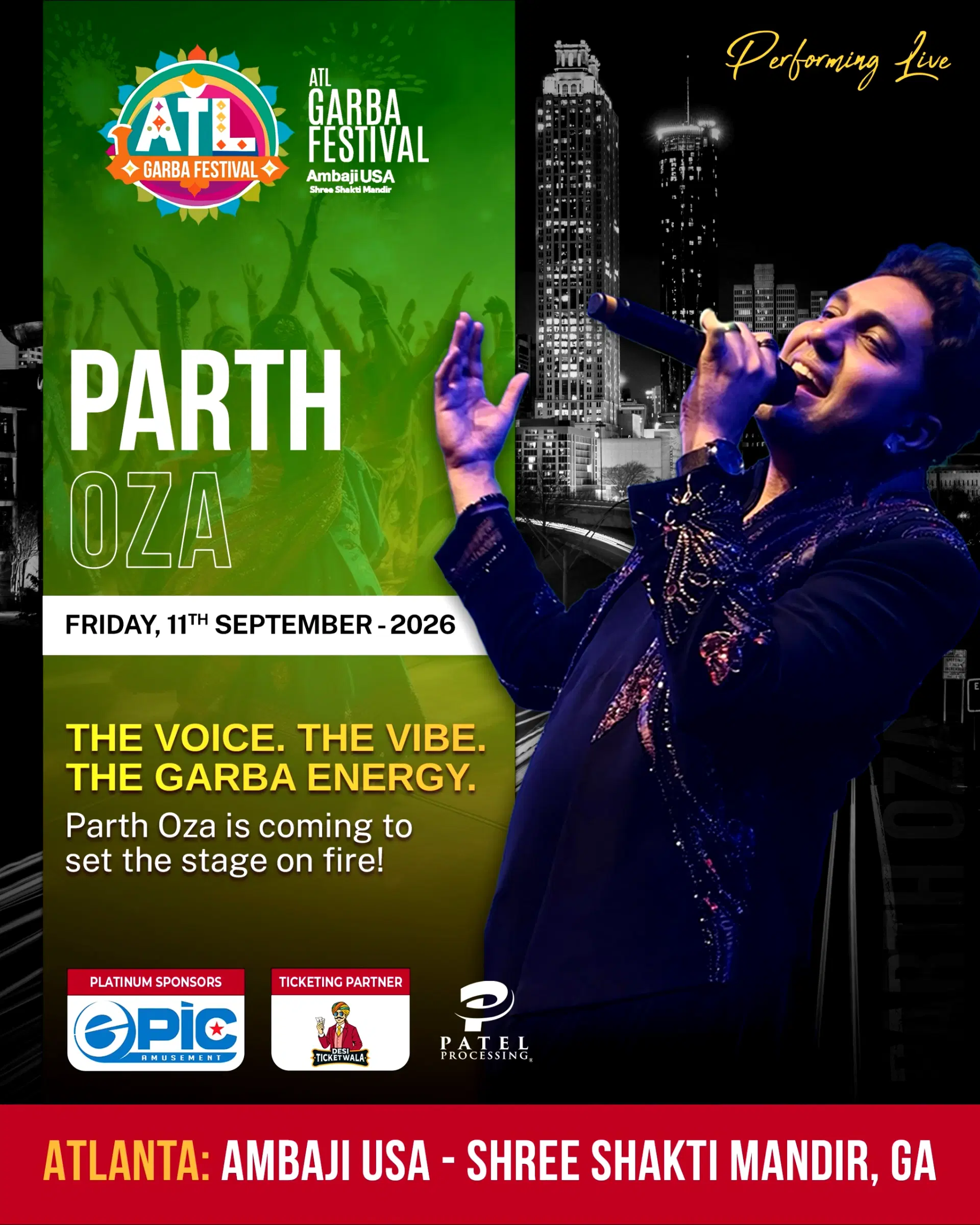 Parth Oza USA Navratri Tour | Atlanta